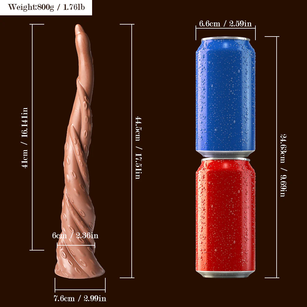 16 Inch Monster Spiral Design Super Long Dildo with Suction Base - Image 7