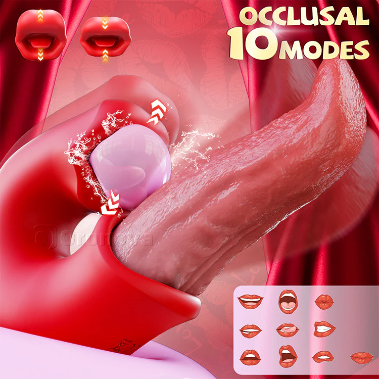 3-in-1 Dildo Vibrator – Rose Toy with G-Spot, Clit & Tongue Action - Image 4