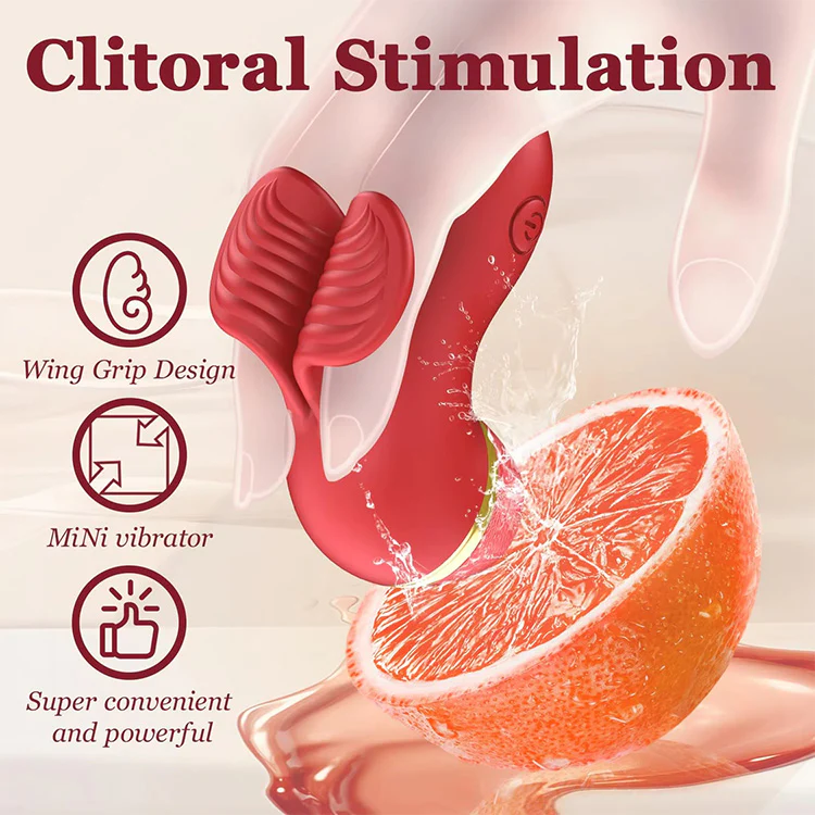 3-in-1 Finger Vibrator with Flapping, Licking, Brushing Heads - Image 4