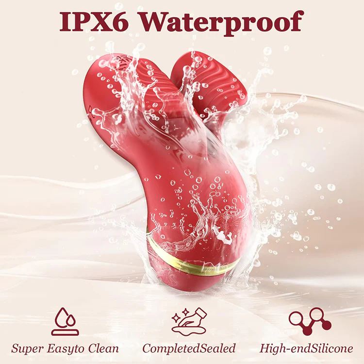 3-in-1 Finger Vibrator with Flapping, Licking, Brushing Heads - Image 5