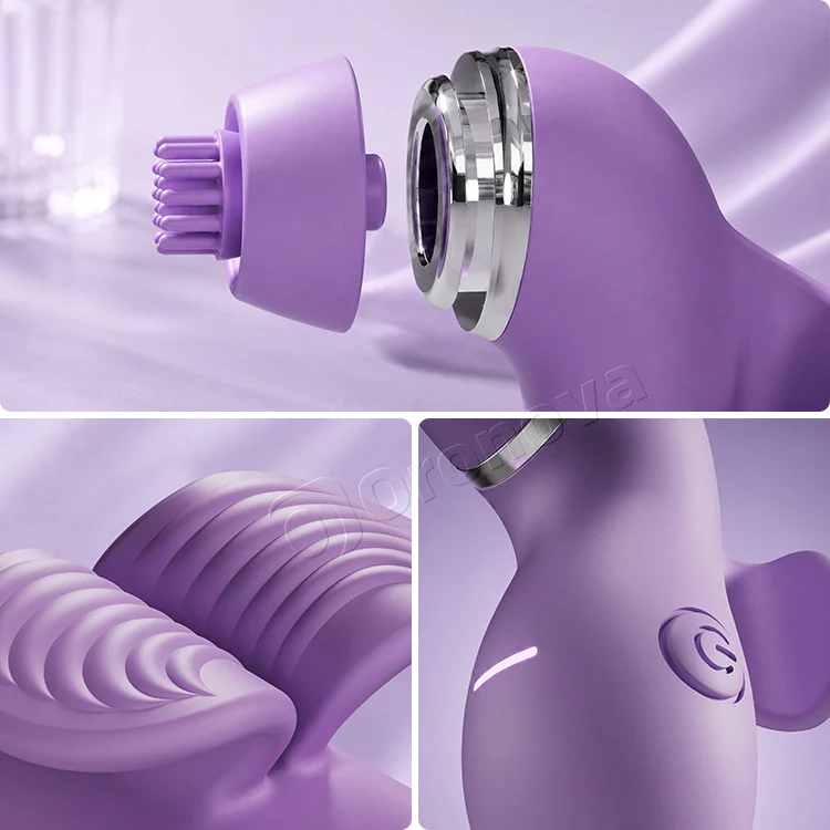 4-in-1 Multi-Function Vibrator | Flapping, Licking, Brushing & Suction Pleasure - Image 7