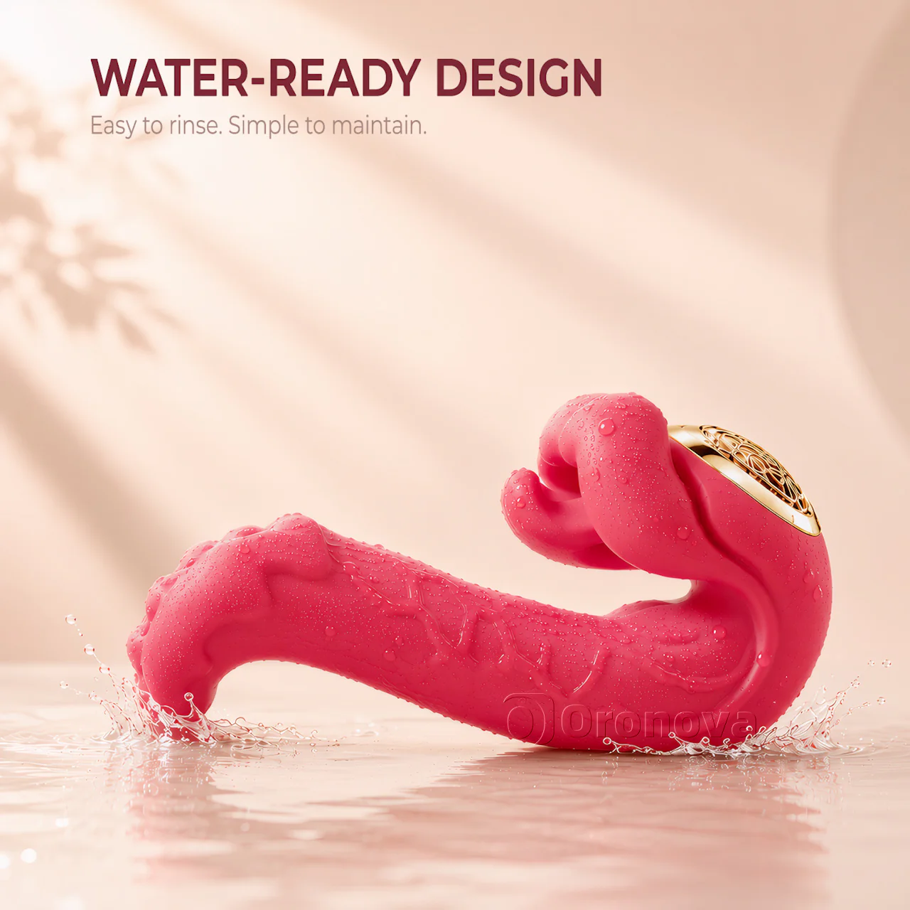 5-in-1 APP Controlled Rotating Tongue Vibrator with Heating & G-Spot Stimulation - Image 7