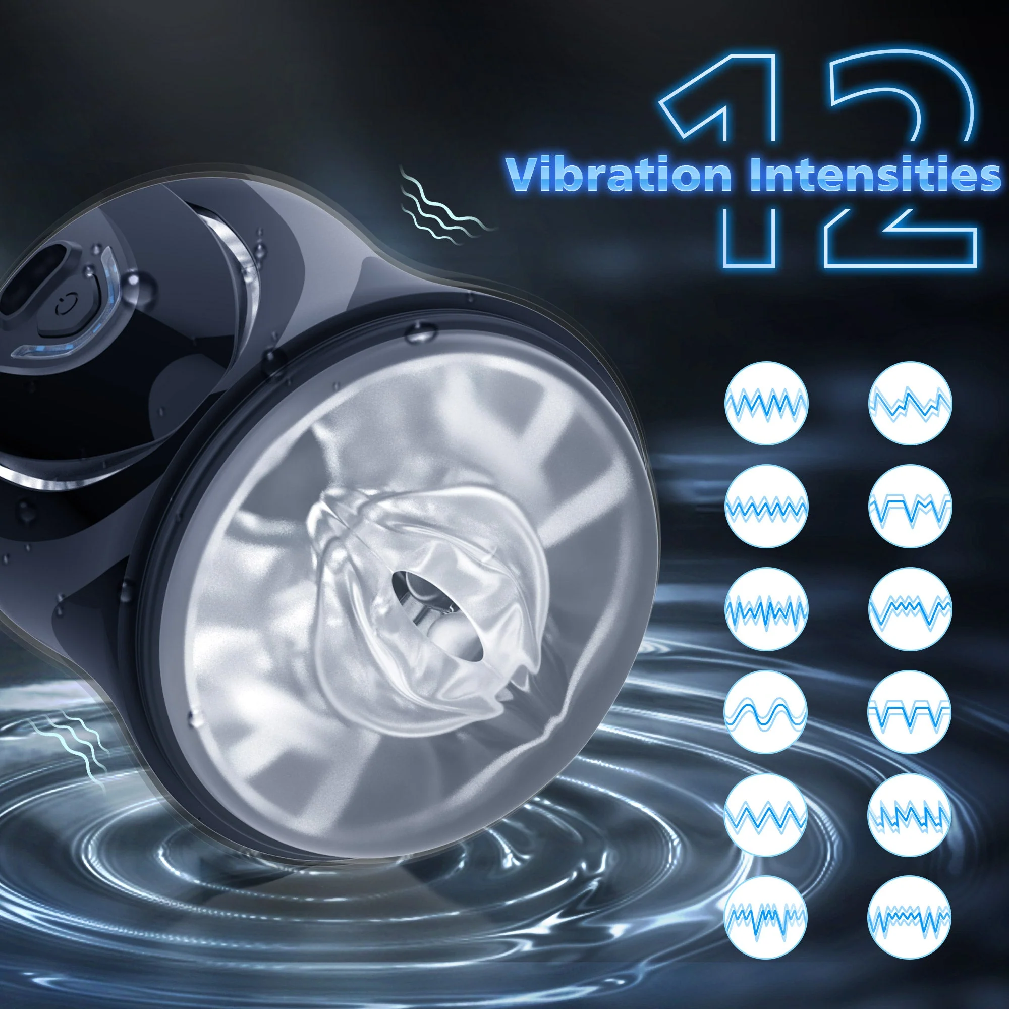 Male Vibrating Masturbator Cup - Image 3