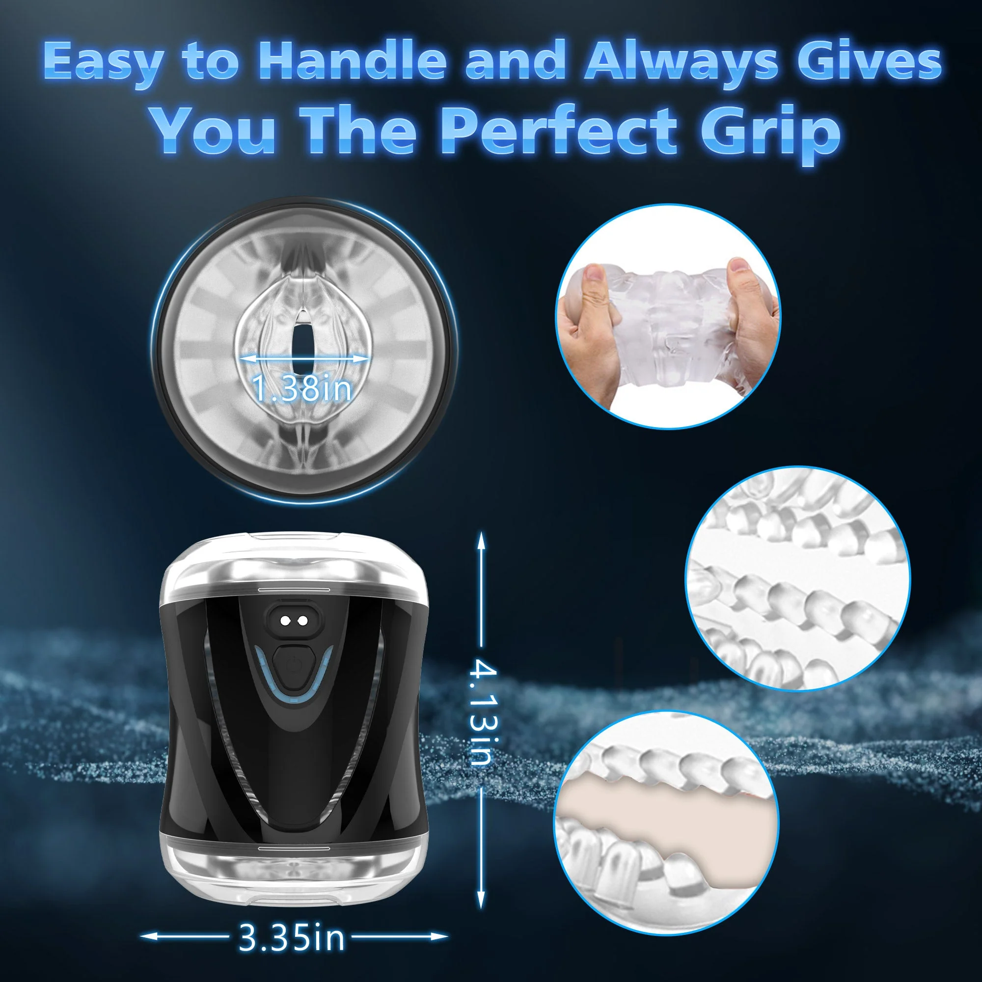 Male Vibrating Masturbator Cup - Image 6