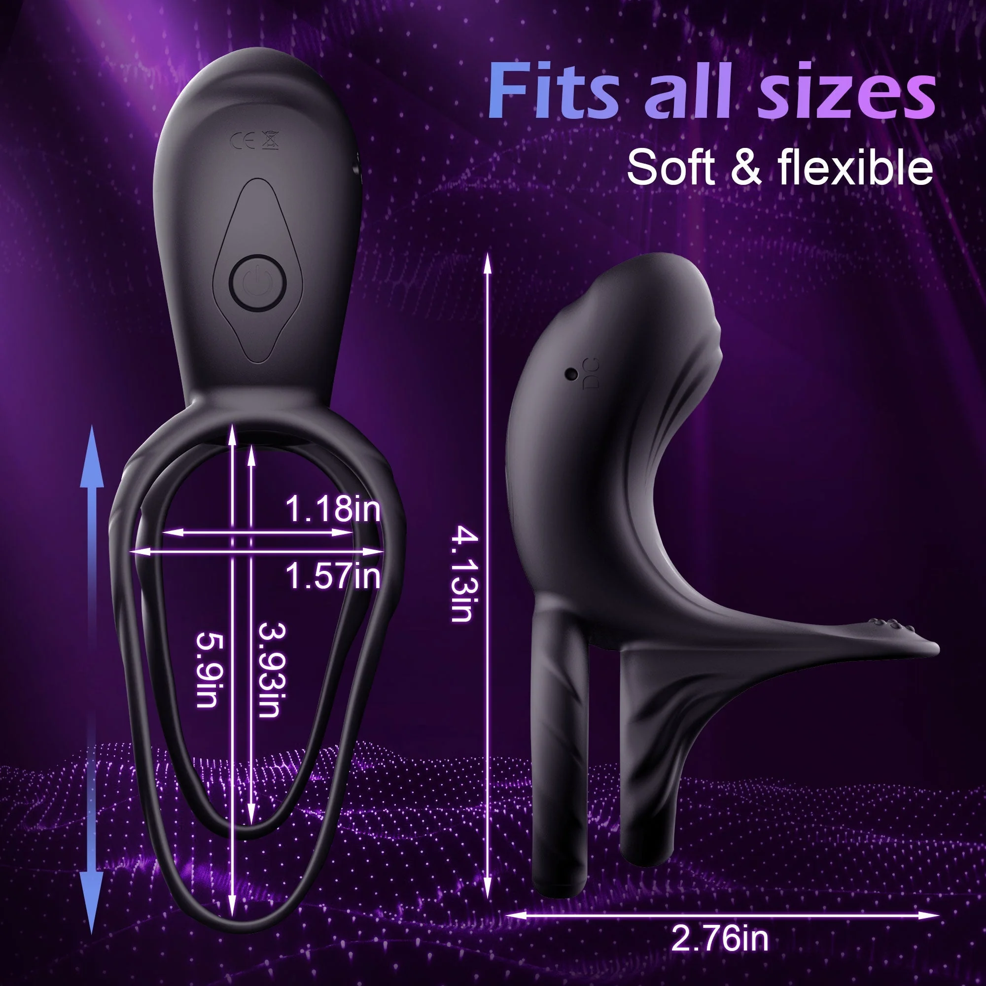 Penis Cock Ring - Vibrating & Waterproof - Image 3