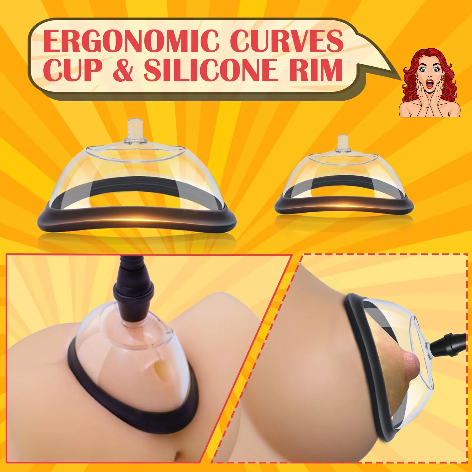 Pussy & Clitoral Pump Set – 2 Vagina Pumps with Nipple Suckers - Image 3