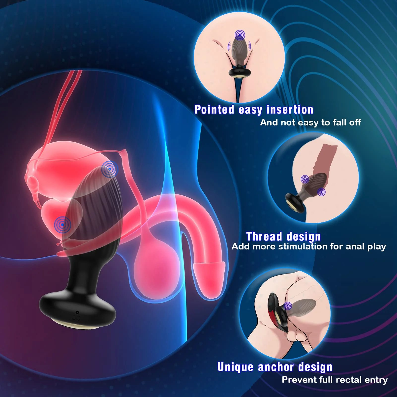Rotating Anal Plug - Vibrating & USB Charging - Image 4