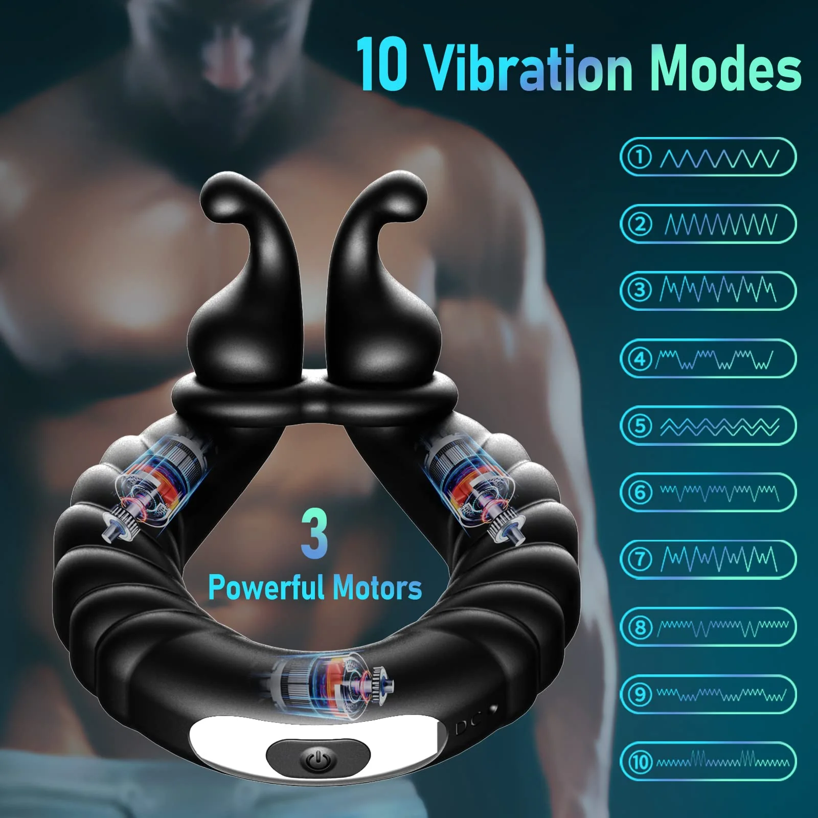 Thumb Vibrating Cock Ring - Image 3