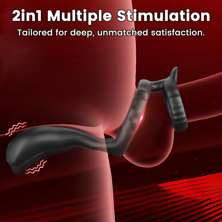 Vibrating Cock Ring & Testicle Stimulation for Enhanced Erection and Prostate Pleasure - Image 2