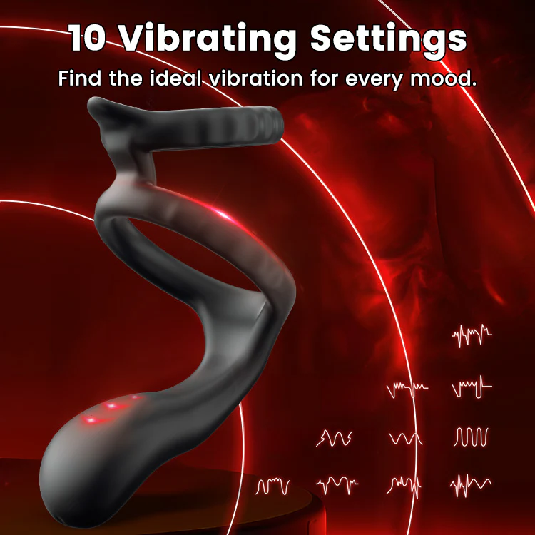 Vibrating Cock Ring & Testicle Stimulation for Enhanced Erection and Prostate Pleasure - Image 3