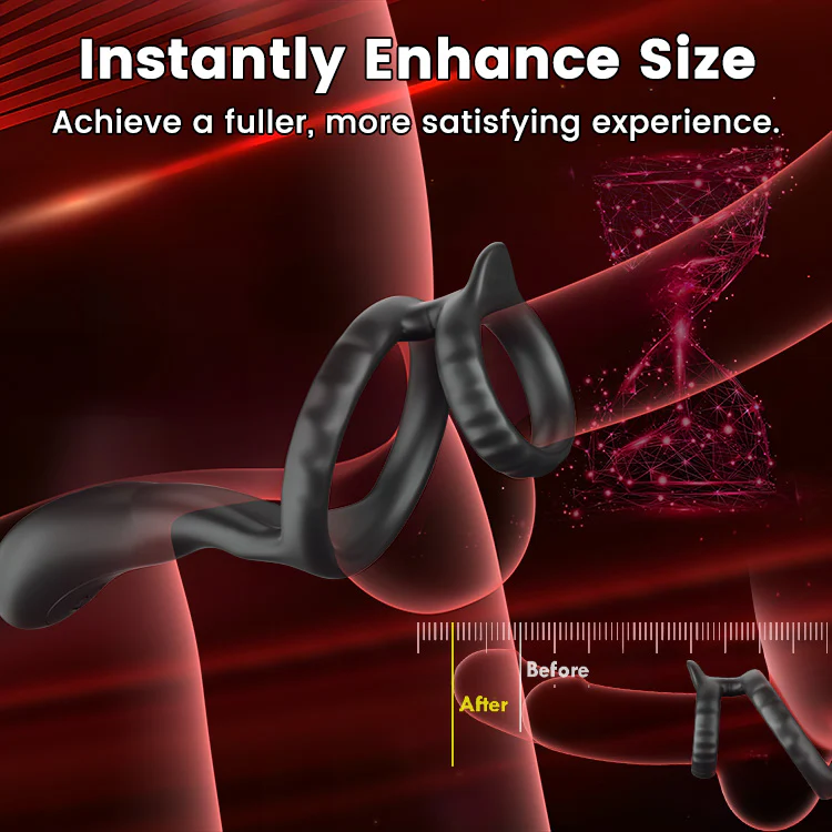 Vibrating Cock Ring & Testicle Stimulation for Enhanced Erection and Prostate Pleasure - Image 4